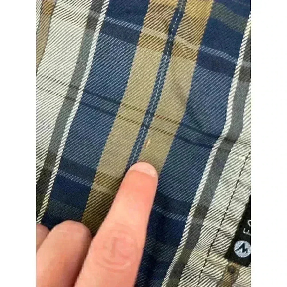 Marmot Men's Button Up Shirt XL Lightweight Plaid Soft Outdoor Hiking - Picture 3 of 14